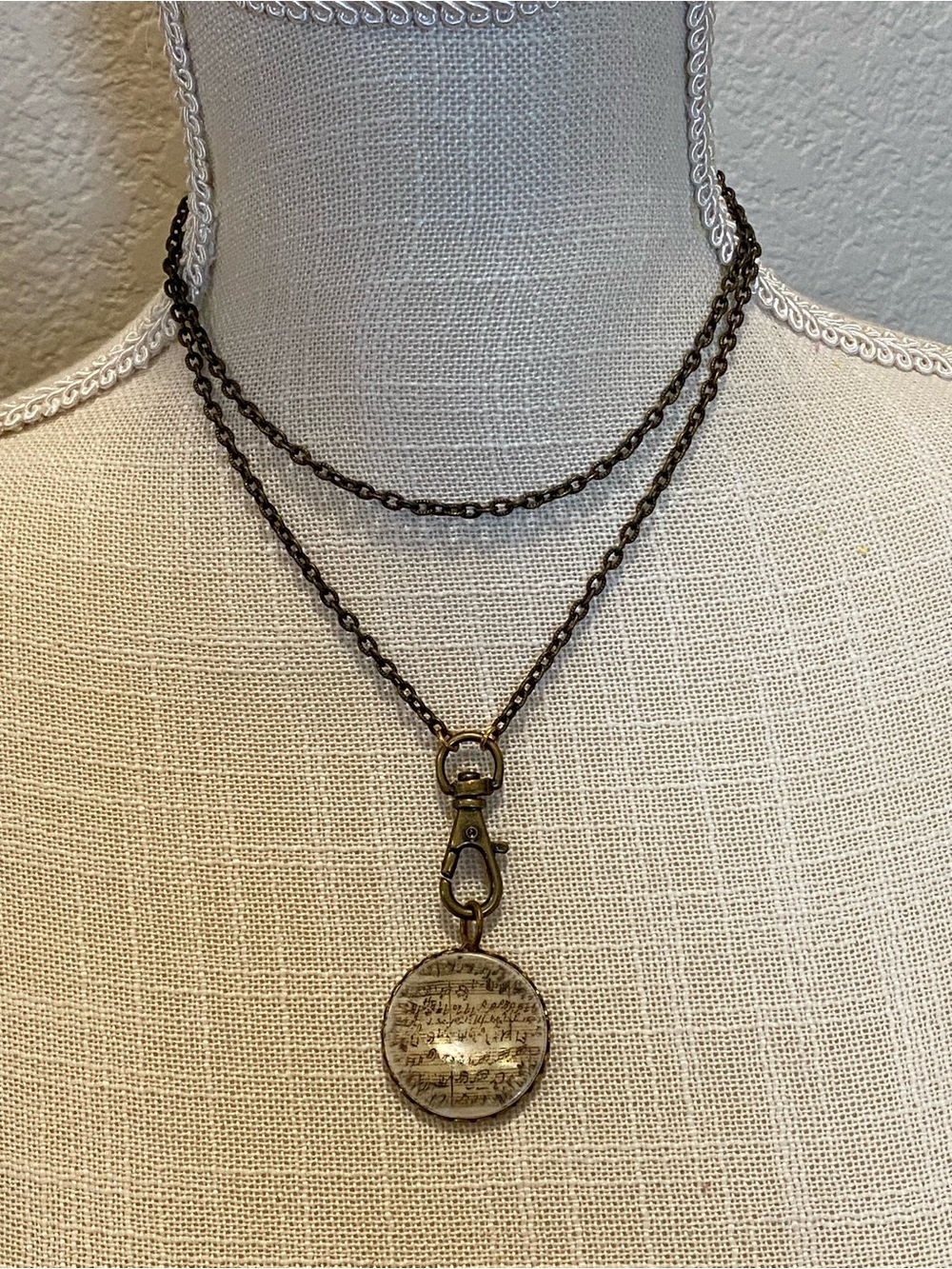 Brass Music Pendant